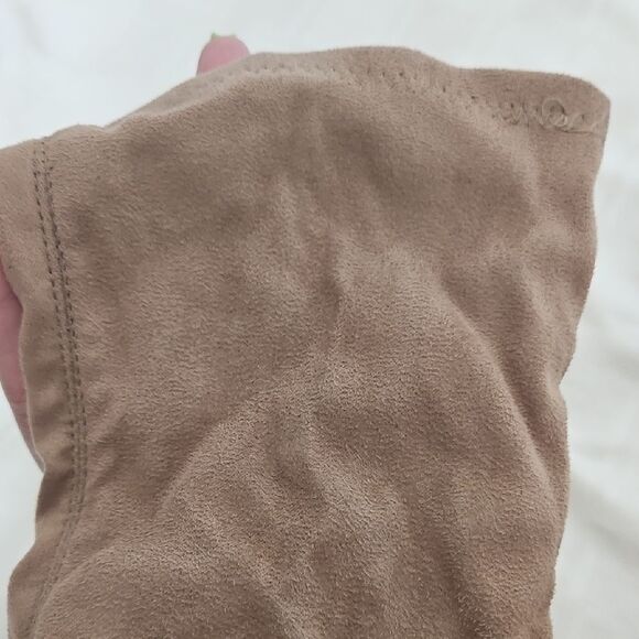 Shoe Republic LA Tan Over-the-Knee Boots with Stiletto Heel - Picture 12 of 16